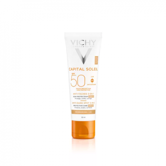 VICHY CAPITAL SOLEIL SZÍNEZETT NAPVÉDŐ KRÉM BARNA FOLTOK ELLEN SPF 50+ - 50 ML VICHY CAPITAL SOLEIL SZÍNEZETT NAPVÉDŐ KRÉM BARNA FOLTOK ELLEN SPF 50+ - 50 ML